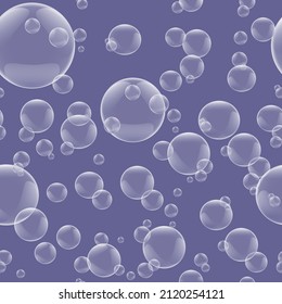 Seamless background. Abstract background with bubbles of different sizes.