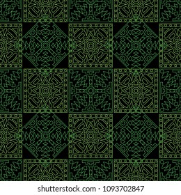 Seamless background.  Abstract color vector pattern for wallpaper or cloth design. Abstract geometrical ethnic ornament with northern motifs. Vector texture.