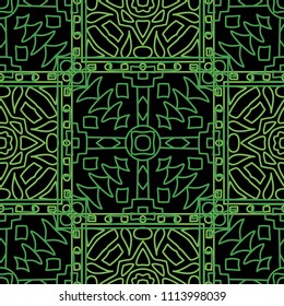 Seamless background.  Abstract color vector pattern for wallpaper or cloth design. Abstract geometrical ethnic ornament with northern motifs. Vector texture.