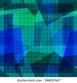 Seamless Background with Abstract Colorful Geometric Pattern. Eps10, Contains Transparencies. Vector
