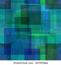 Seamless Background with Abstract Colorful Geometric Pattern. Eps10, Contains Transparencies. Vector