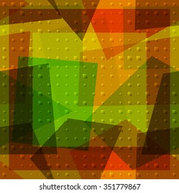 Seamless Background with Abstract Colorful Geometric Pattern. Eps10, Contains Transparencies. Vector