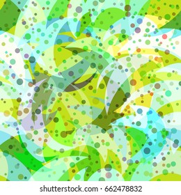 Seamless Background with Abstract Colorful Tile Pattern. Eps10, Contains Transparencies. Vector