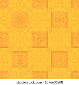 Seamless background.  Abstract colorful vector background for wallpaper or cloth design. Abstract geometrical ethnic ornament with northern motifs. Vector texture.