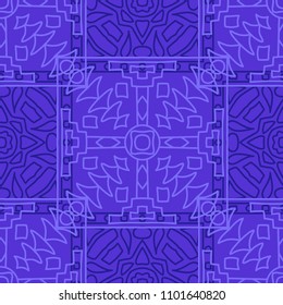 Seamless background.  Abstract colorful vector background for wallpaper or cloth design. Abstract geometrical ethnic ornament with northern motifs. Vector texture.