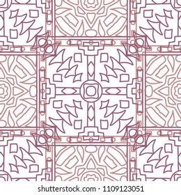 Seamless background.  Abstract colorful vector background for paper or cover. Abstract geometrical ethnic ornament with northern motifs. Vector texture.