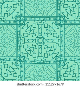 Seamless background.  Abstract colorful vector background for wallpaper or cloth design. Abstract geometrical ethnic ornament with northern motifs. Vector texture.