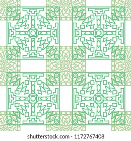 Seamless background.  Abstract colorful vector background for paper or cover. Abstract geometrical ethnic ornament with northern motifs. Vector texture.