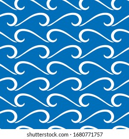 Seamless background of abstract curved decorative elements