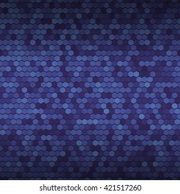 Seamless  background. Abstract dark blue geometric pattern 