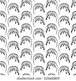 Seamless background with abstract doodle ornate pattern 