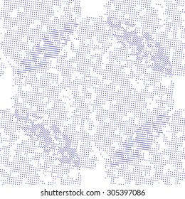 Seamless background with abstract dots. Vector illustration.