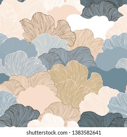 
Seamless background with abstract dynamic lines