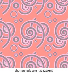 Seamless background with abstract elements. Vector illustration.