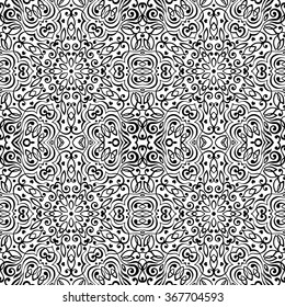 Seamless background with abstract ethnic pattern. Vector illustration.