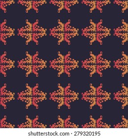 Seamless background with abstract floral patterns