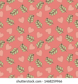 Seamless background with abstract flowers and patterns. It can be used for decoration of textile, paper and other surfaces.