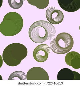Seamless background abstract geometric circles or ellipses pattern for design. Vector illustration graphic.