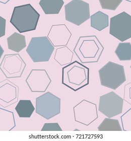 Seamless background abstract geometric hexagon pattern for design. Vector illustration graphic.