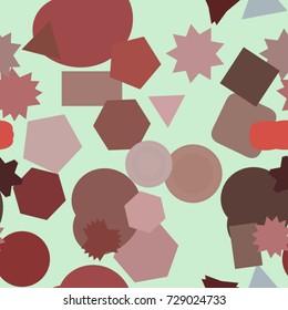 Seamless background abstract geometric mixed pattern for design. Vector illustration graphic.