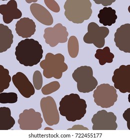 Seamless background abstract geometric oval & mixed pattern for design. Vector illustration graphic.