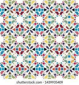 Seamless background with abstract geometric pattern