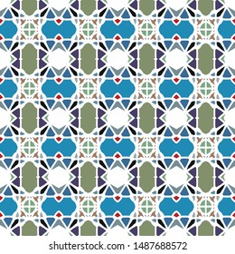 Seamless background with abstract geometric pattern.
