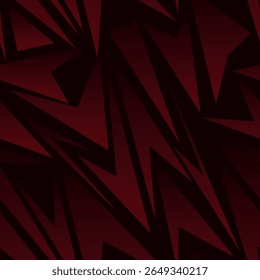 Plano de fundo perfeito. Padrão geométrico abstrato. Ilustração vetorial com formas de triângulo em tons vermelhos e escuros, para criar padrões geométricos espetaculares.
