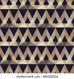 Seamless background with abstract geometric pattern. Scribble texture. Textile rapport.
