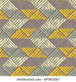 Seamless background with abstract geometric pattern. Textile rapport.