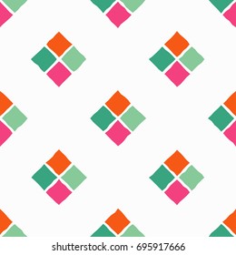 Seamless background with abstract geometric pattern. Textile rapport.