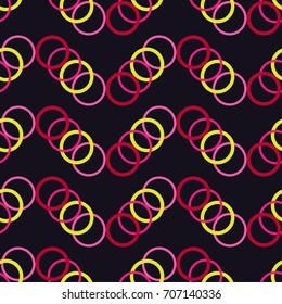 Seamless background with abstract geometric pattern. Texture of the rings. Textile rapport.