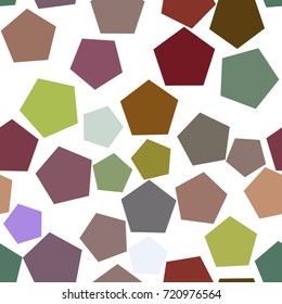 Seamless background abstract geometric pentagon pattern for design. Vector illustration graphic.