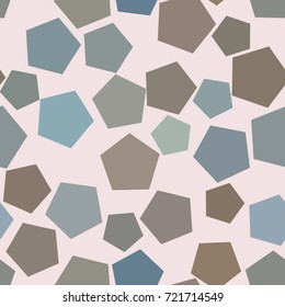 Seamless background abstract geometric pentagon pattern for design. Vector illustration graphic.
