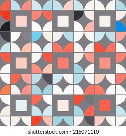 seamless background with abstract geometric shapes for your design 