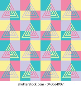 Seamless background with abstract geometric shapes