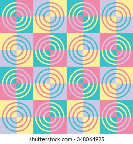 Seamless background with abstract geometric shapes