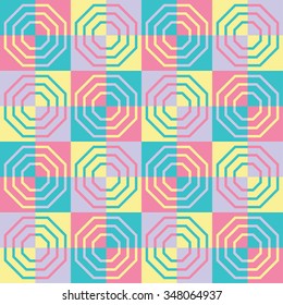 Seamless background with abstract geometric shapes