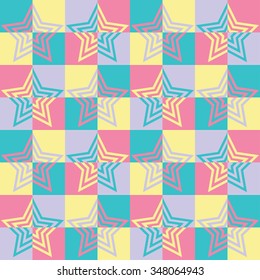 Seamless background with abstract geometric shapes