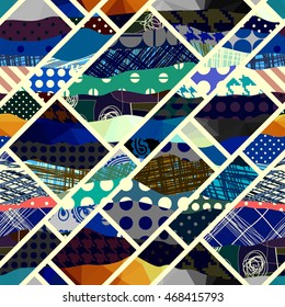 Seamless background. Abstract geometric strips pattern