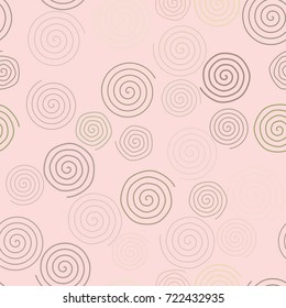 Seamless background abstract geometric twirl circle lines pattern for design. Vector illustration graphic.