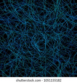 Seamless background abstract lines doodle. Vector