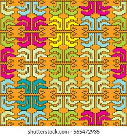 Seamless background with abstract ornament