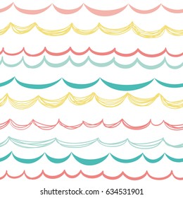 Seamless background with abstract ornament. The summer style pattern is well suited for fabric,  wallpapers, pattern fills, web page backgrounds, surface textures.