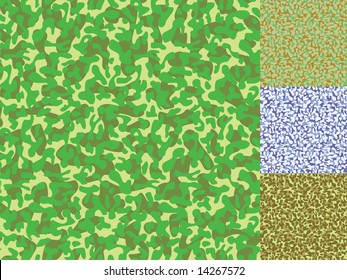 Seamless background with abstract ornament, wallpaper, camouflage