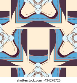 Seamless background. Abstract ornamental pattern. Vector illustration.