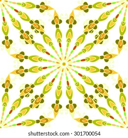 Seamless background with abstract ornaments. Vector illustration.