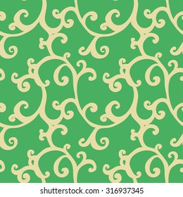 Seamless background with abstract ornaments. Vector illustration.
