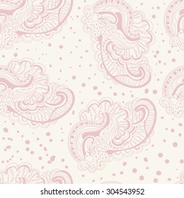 seamless background with an abstract pattern. It can be used as print fabric. Bright pink vector illustration