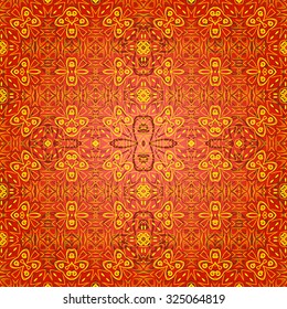 Seamless Background with Abstract Pattern, Curves, Lines and Figures. Vector